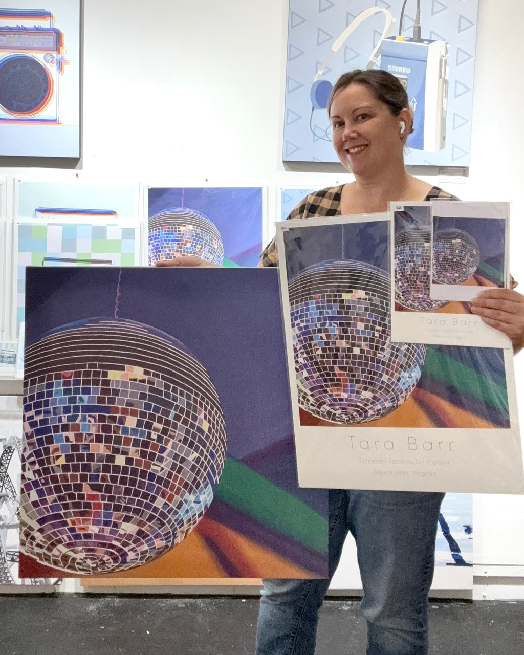 Disco Print on Canvas