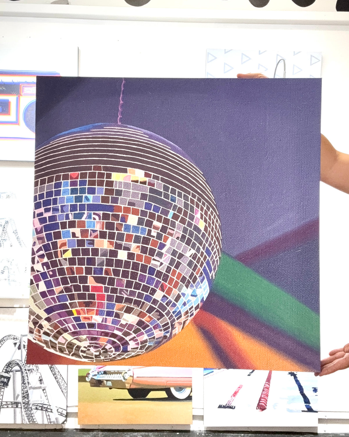 Disco Print on Canvas