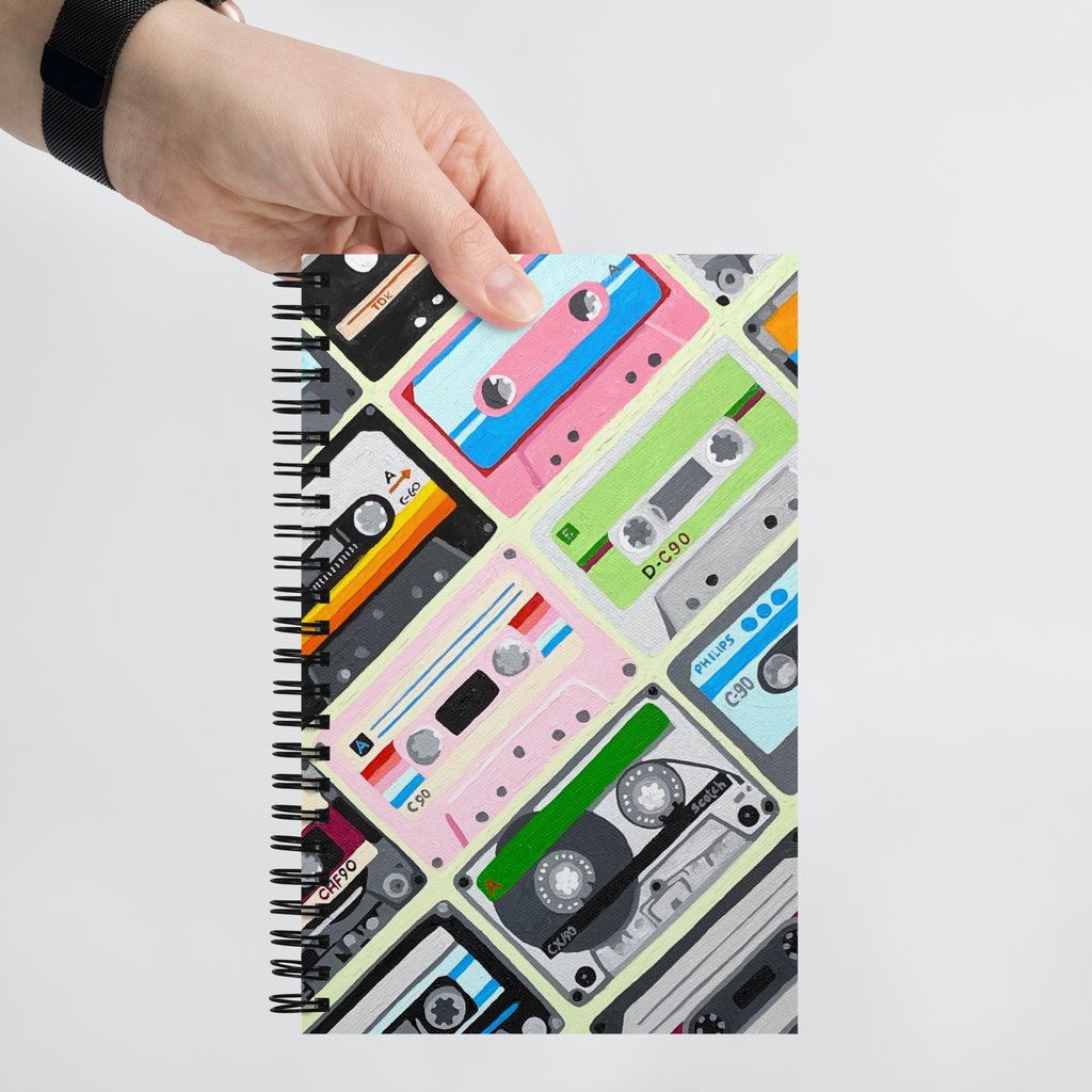 Mixtape Collection Spiral notebook