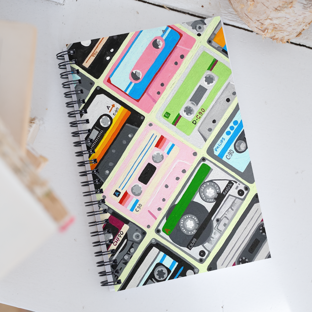 Mixtape Collection Spiral notebook