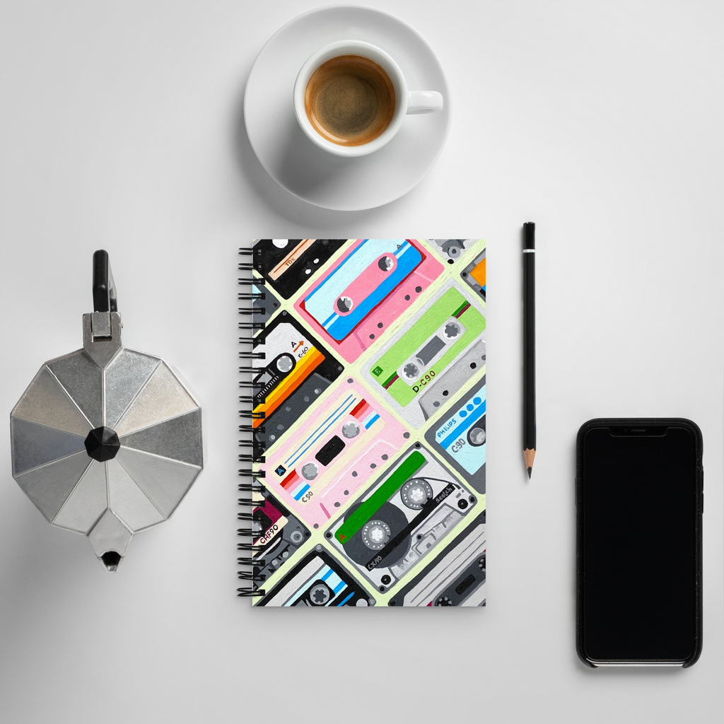 Mixtape Collection Spiral notebook