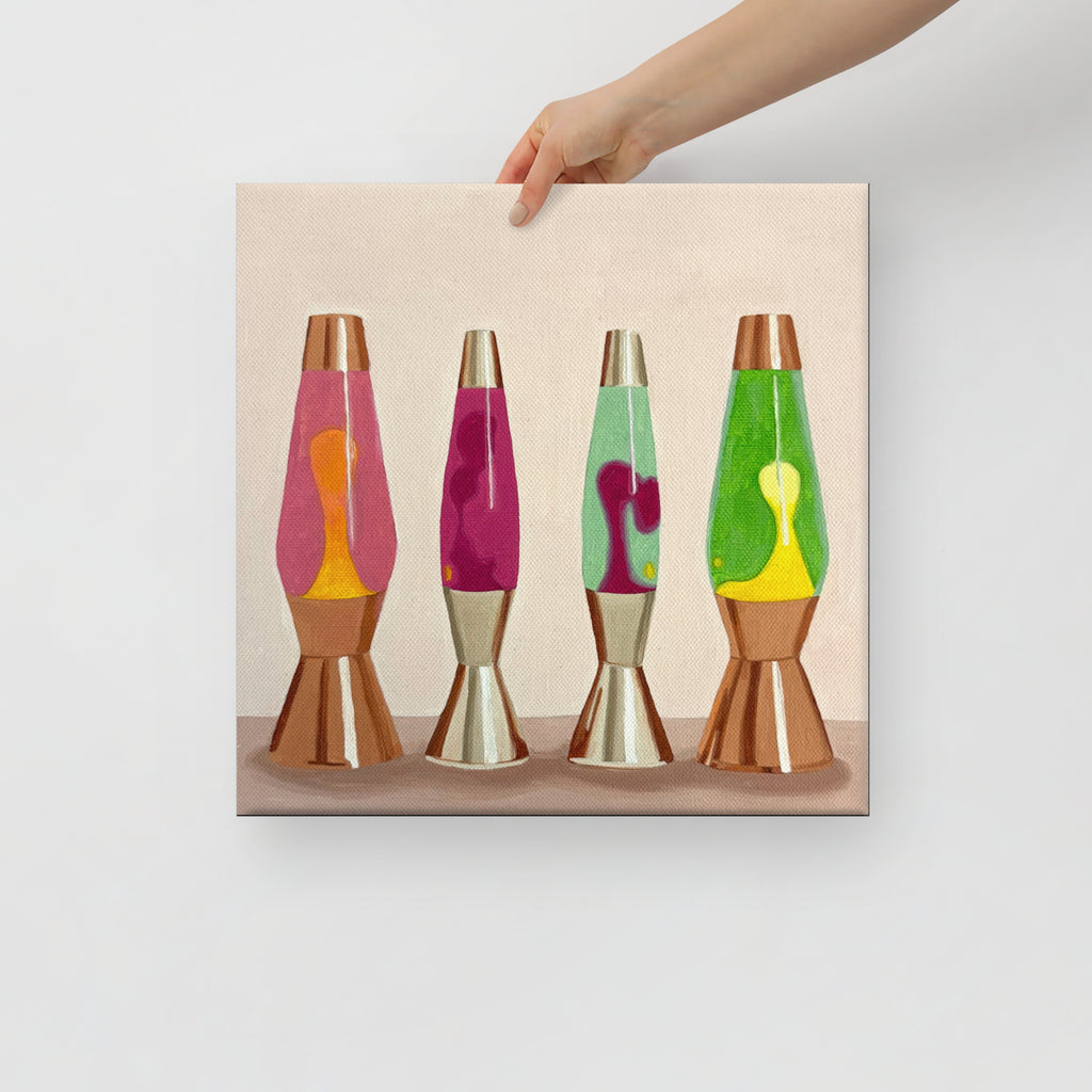 Lava Lamps Print on Canvas