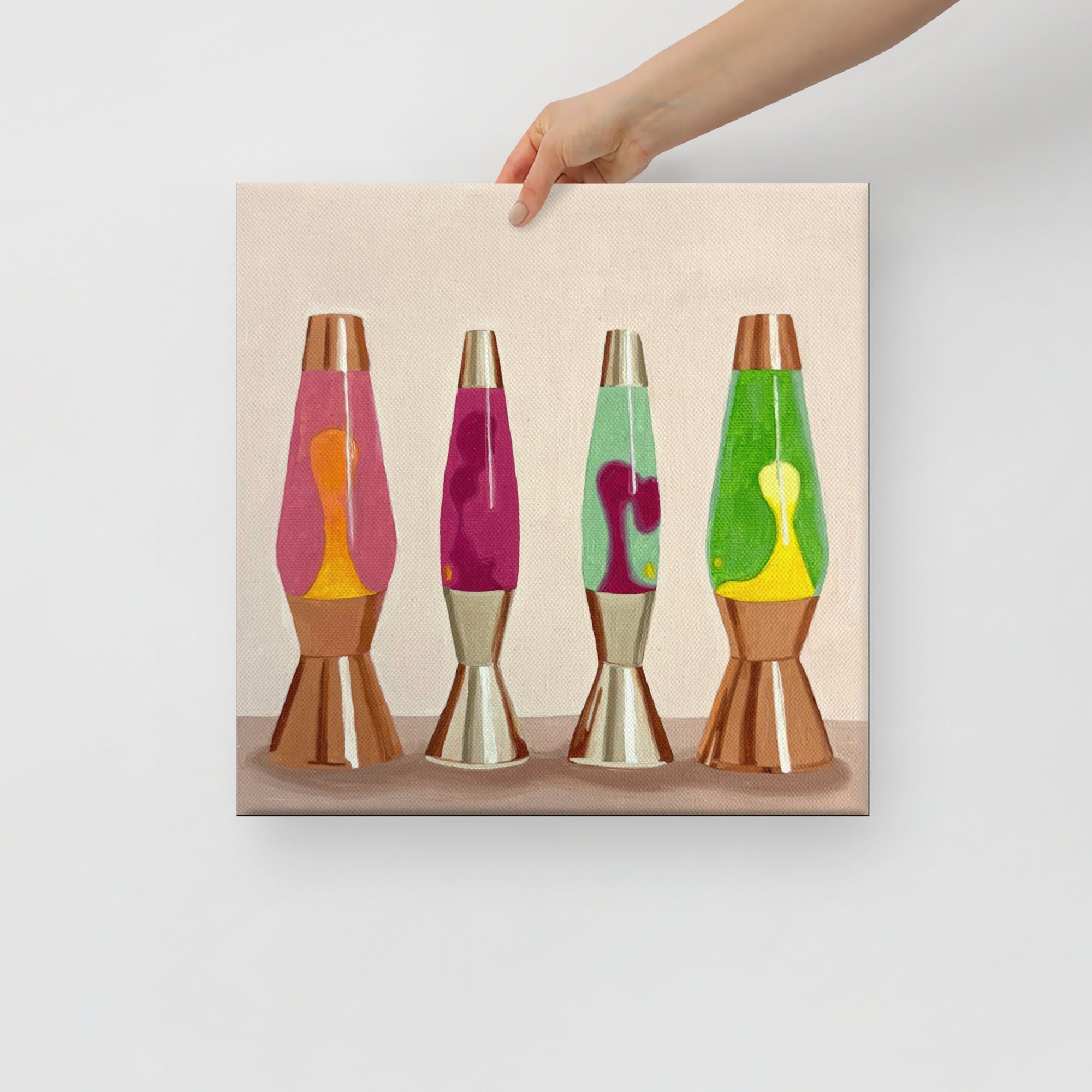 Lava Lamps Print on Canvas