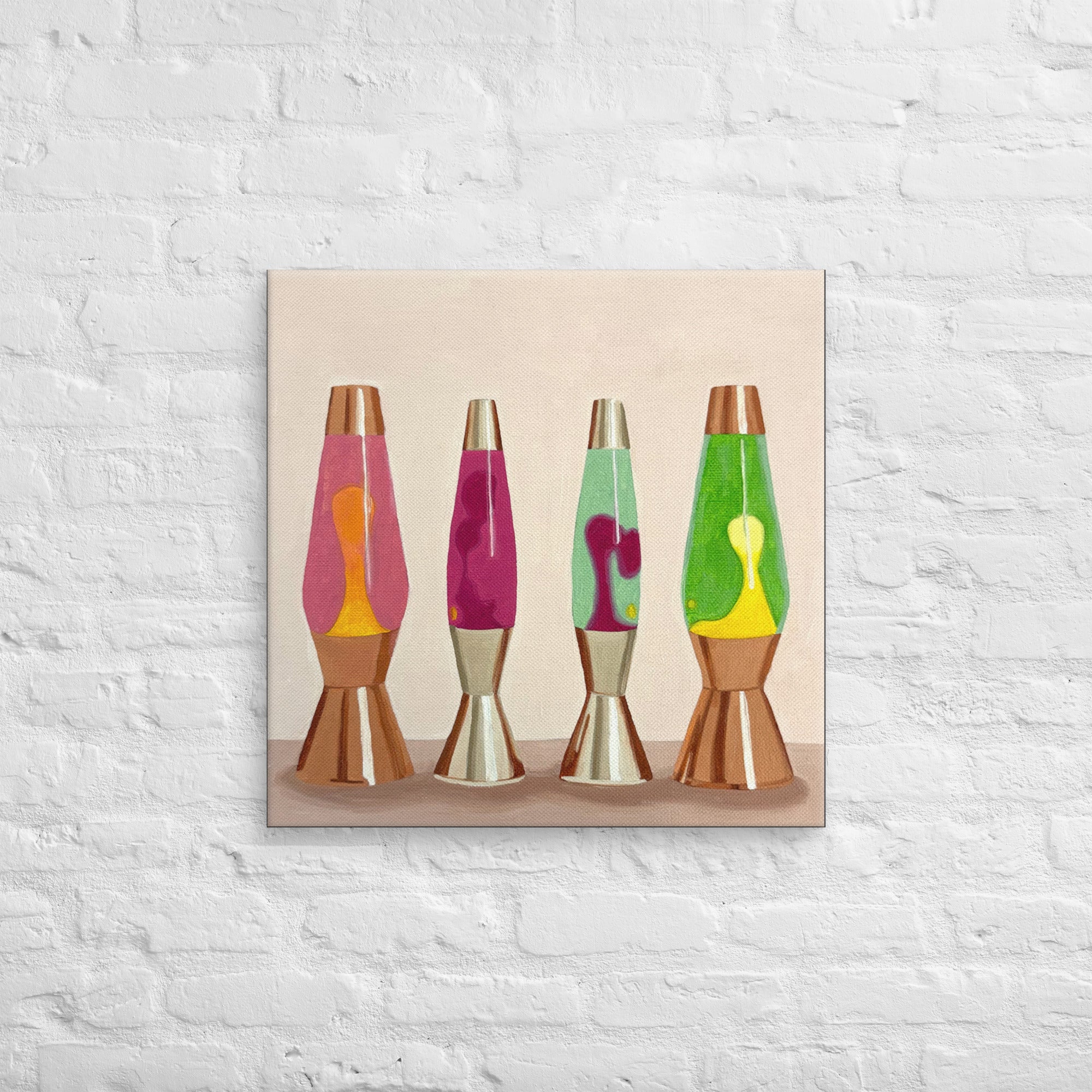 Lava Lamps Print on Canvas