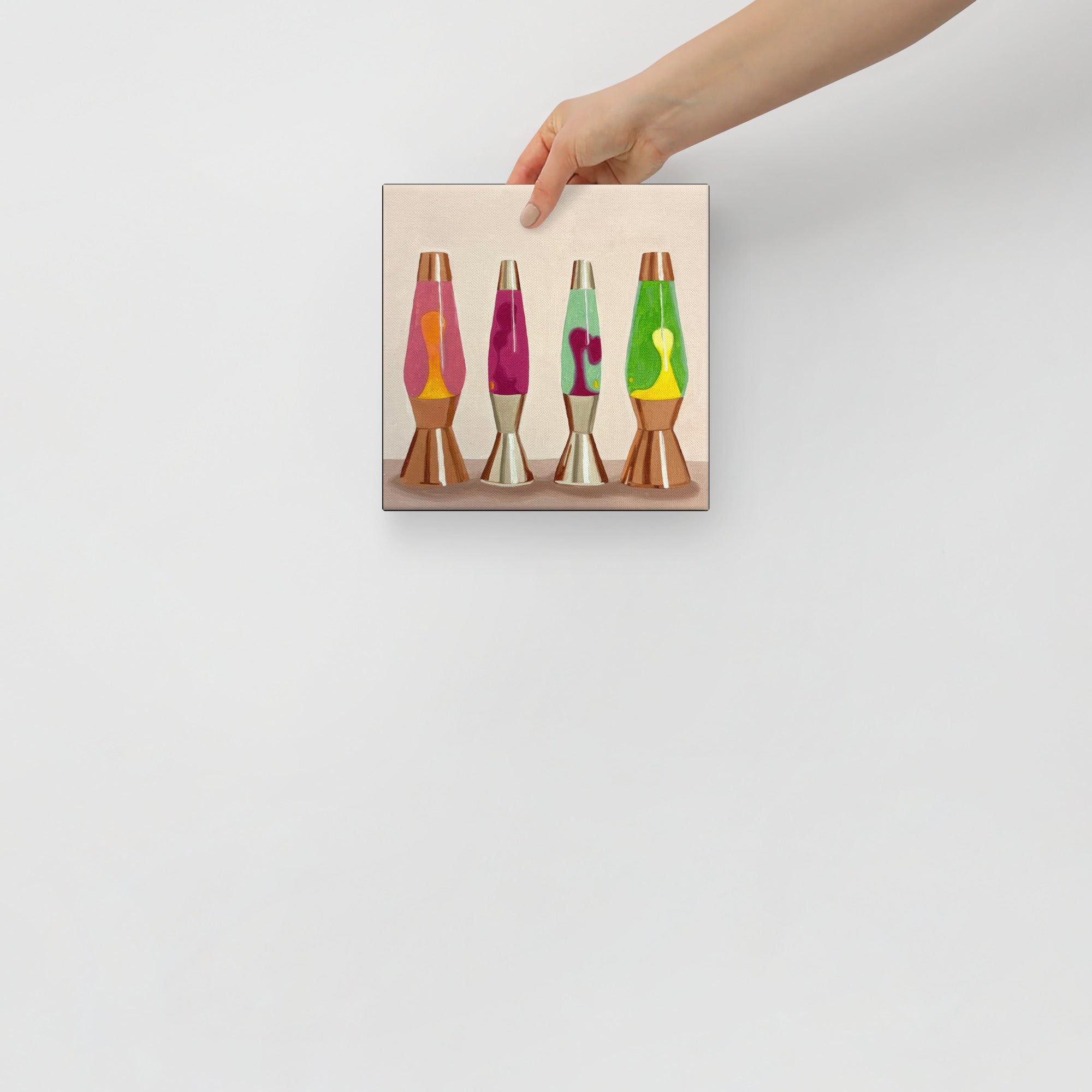 Lava Lamps Print on Canvas