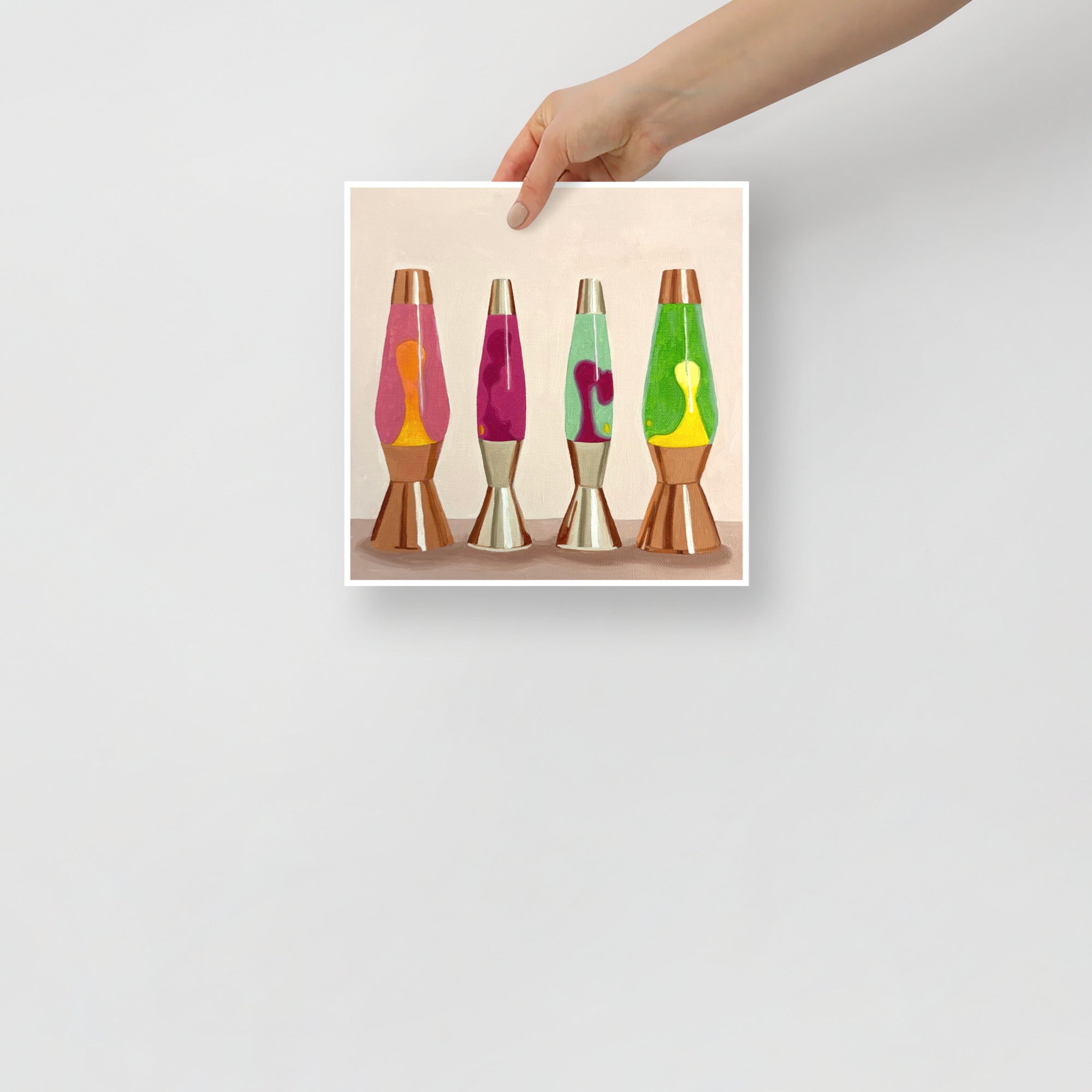 Lava Lamps Print on Paper