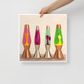 Lava Lamps Print on Paper