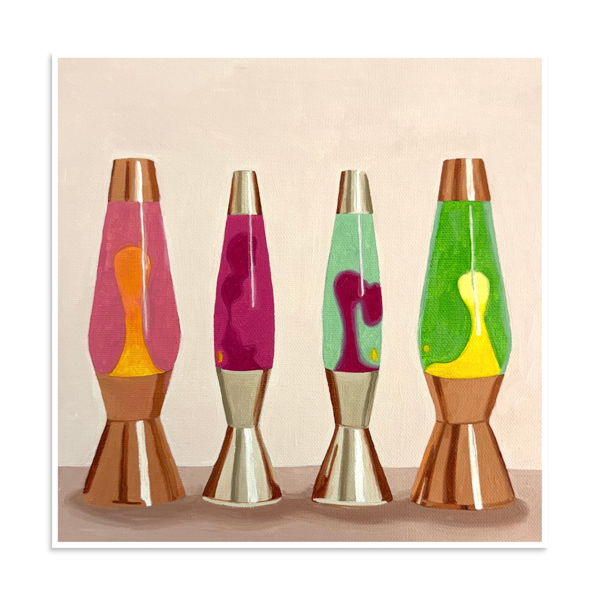 Lava Lamps Print on Paper