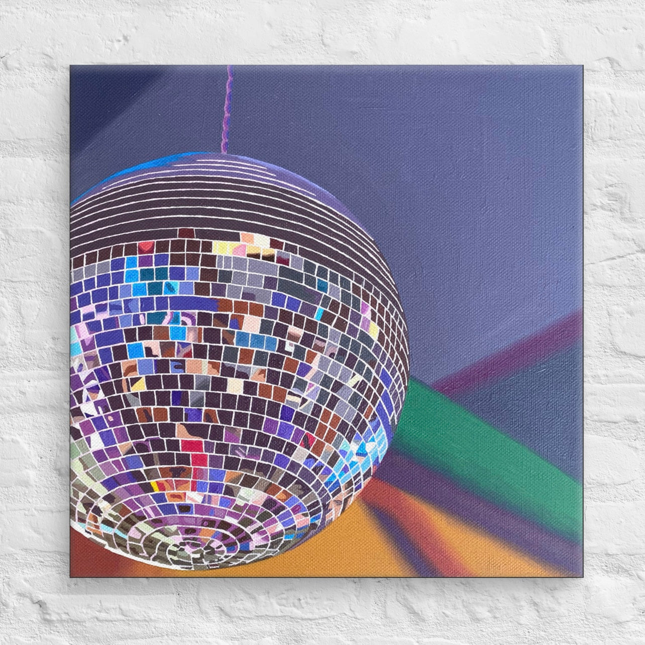 Disco Print on Canvas