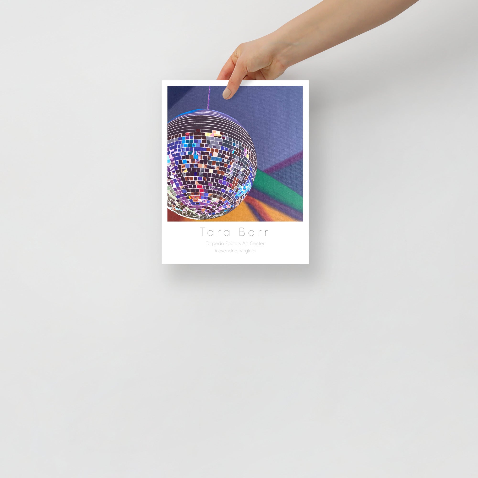 Disco Print on Paper with Information Block