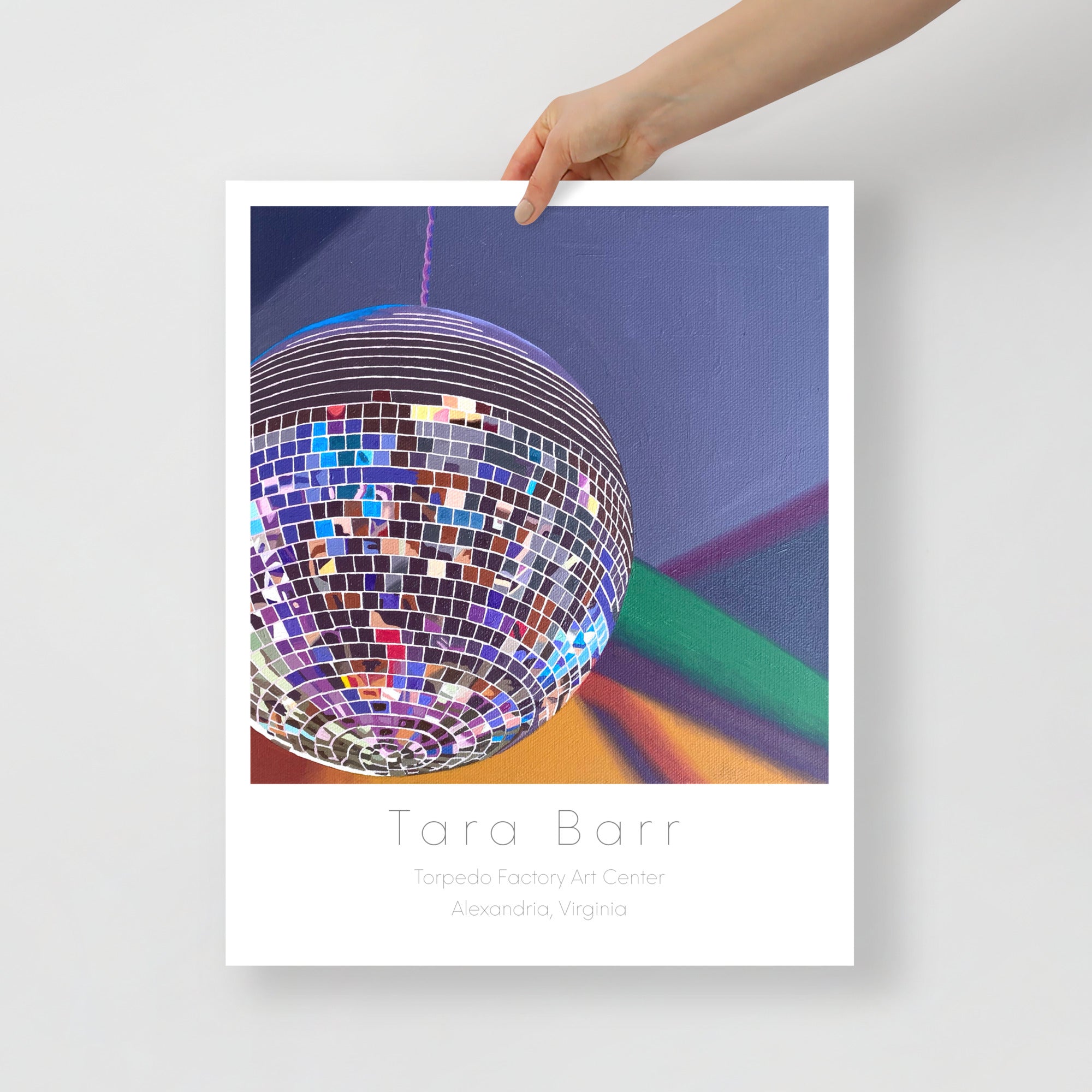 Disco Print on Paper with Information Block