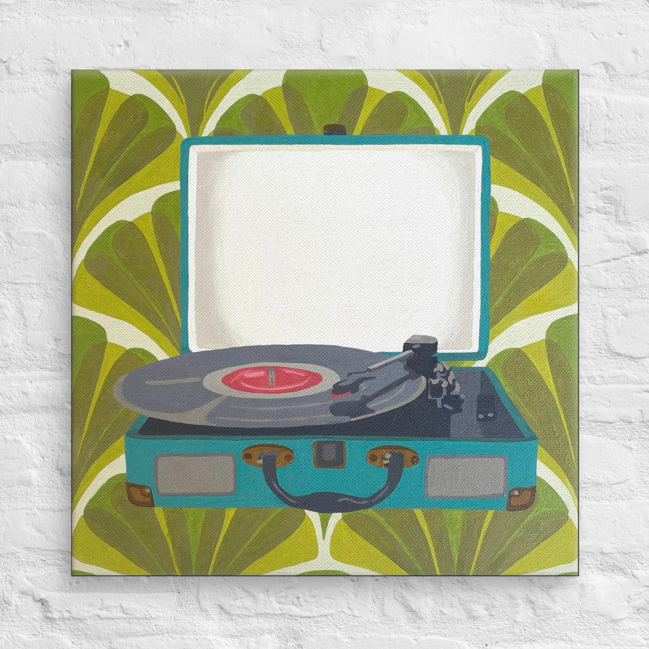 Record Player Print on Canvas