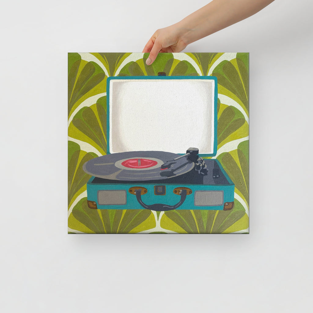 Record Player Print on Canvas