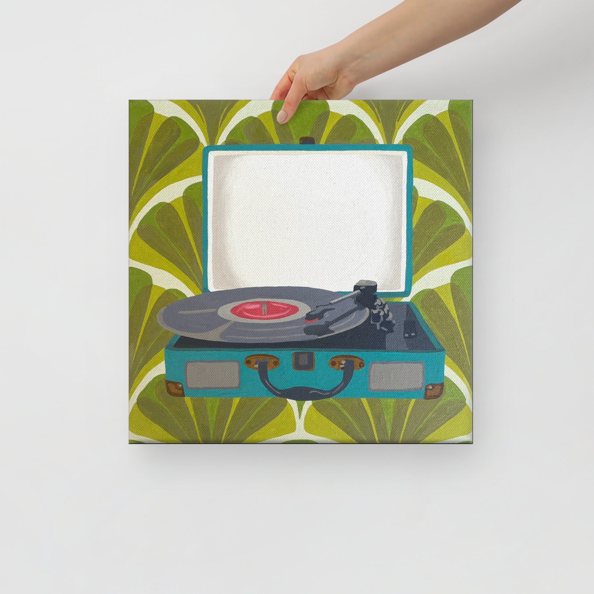 Record Player Print on Canvas