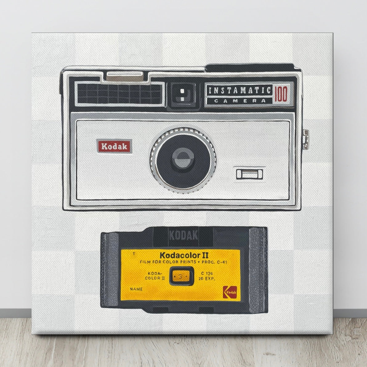 Instamatic Print on Canvas