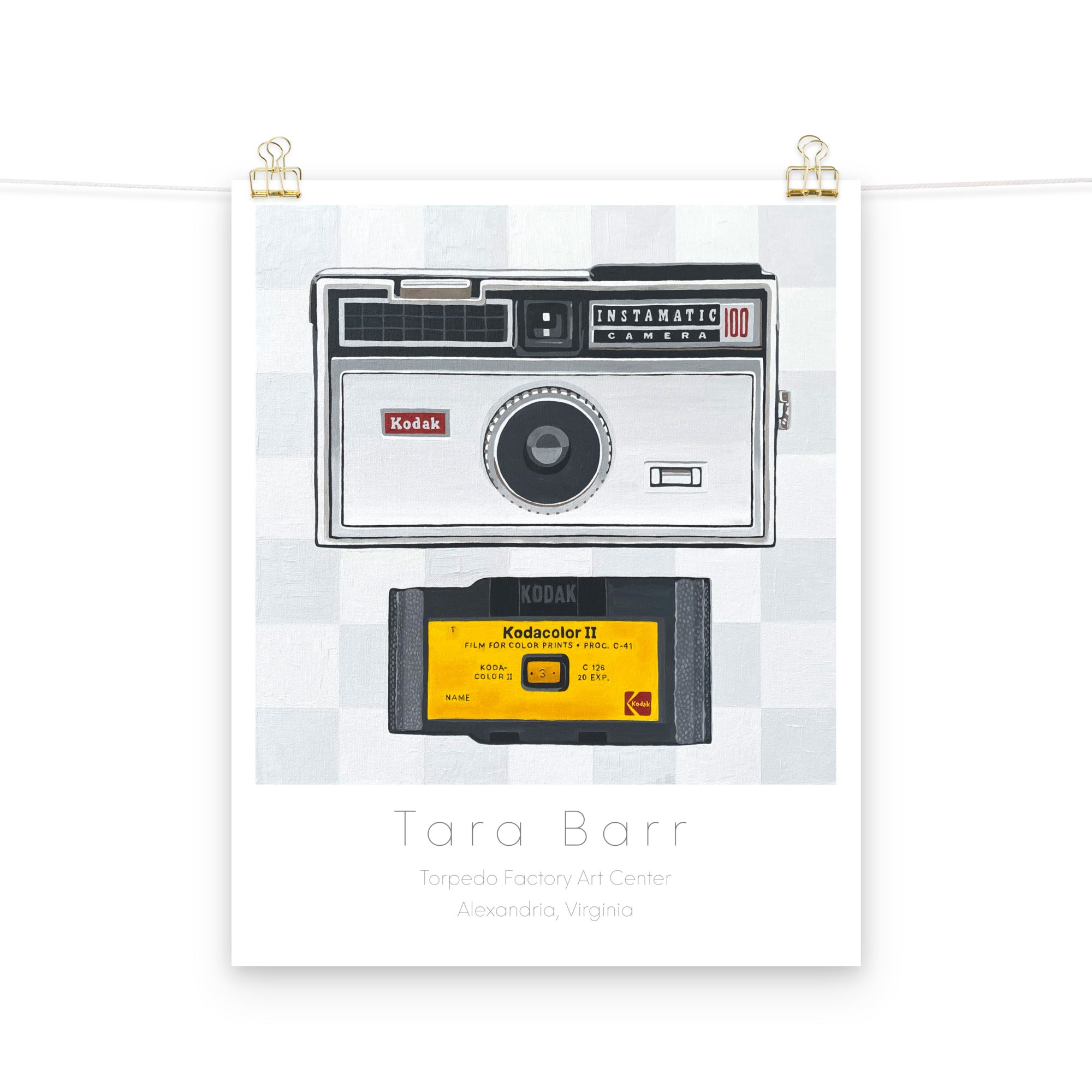 Instamatic Print on Paper with Information Block
