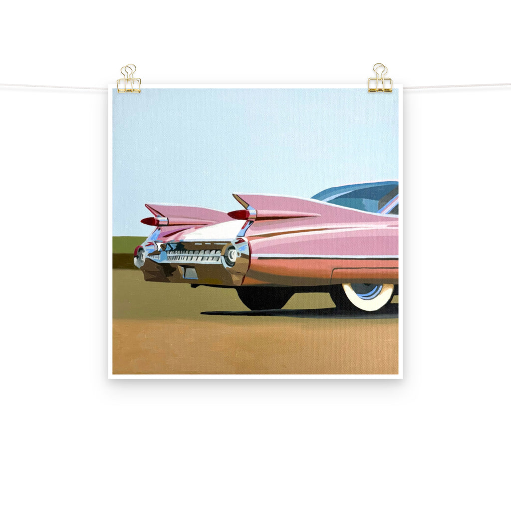 Pink Cadillac Print on Paper