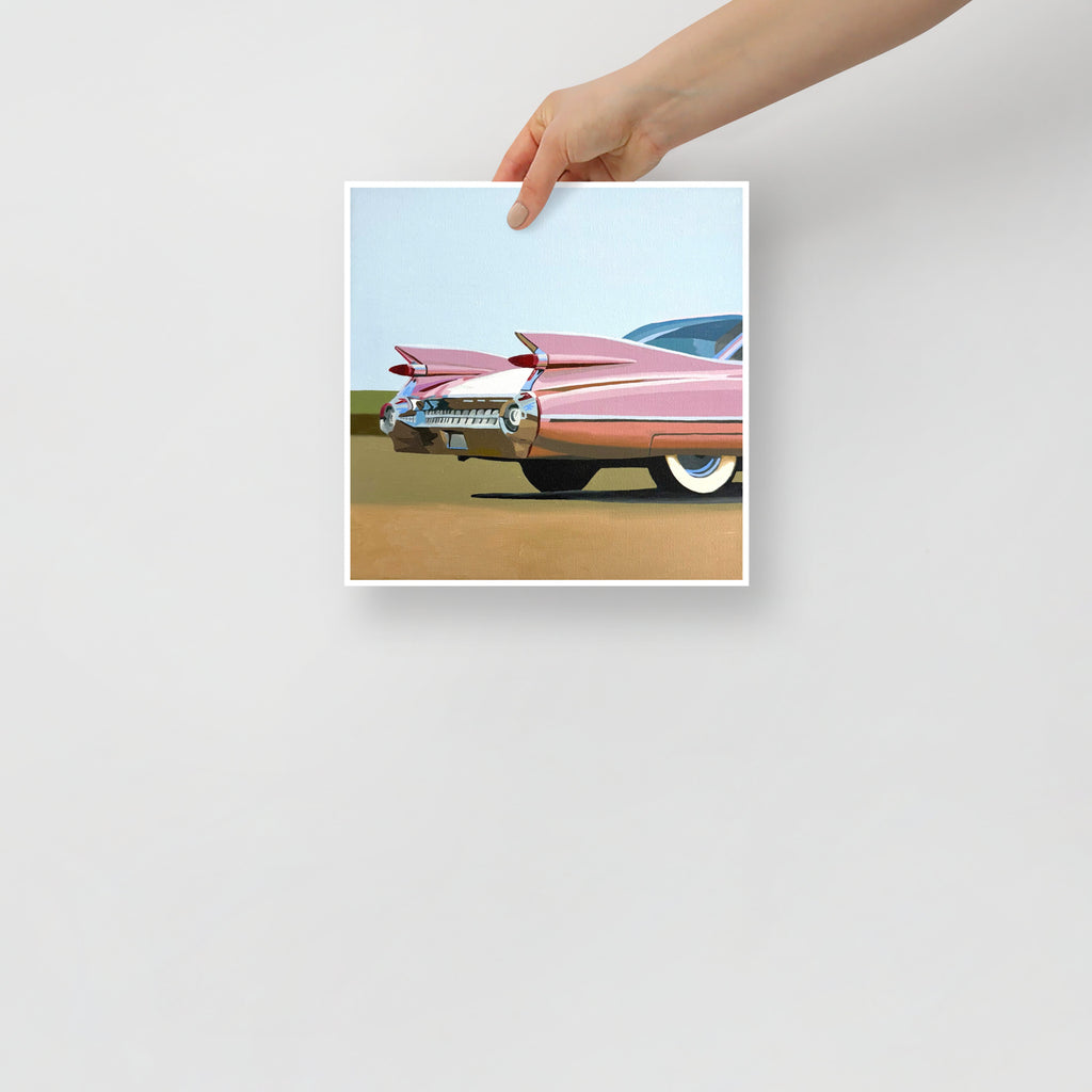 Pink Cadillac Print on Paper