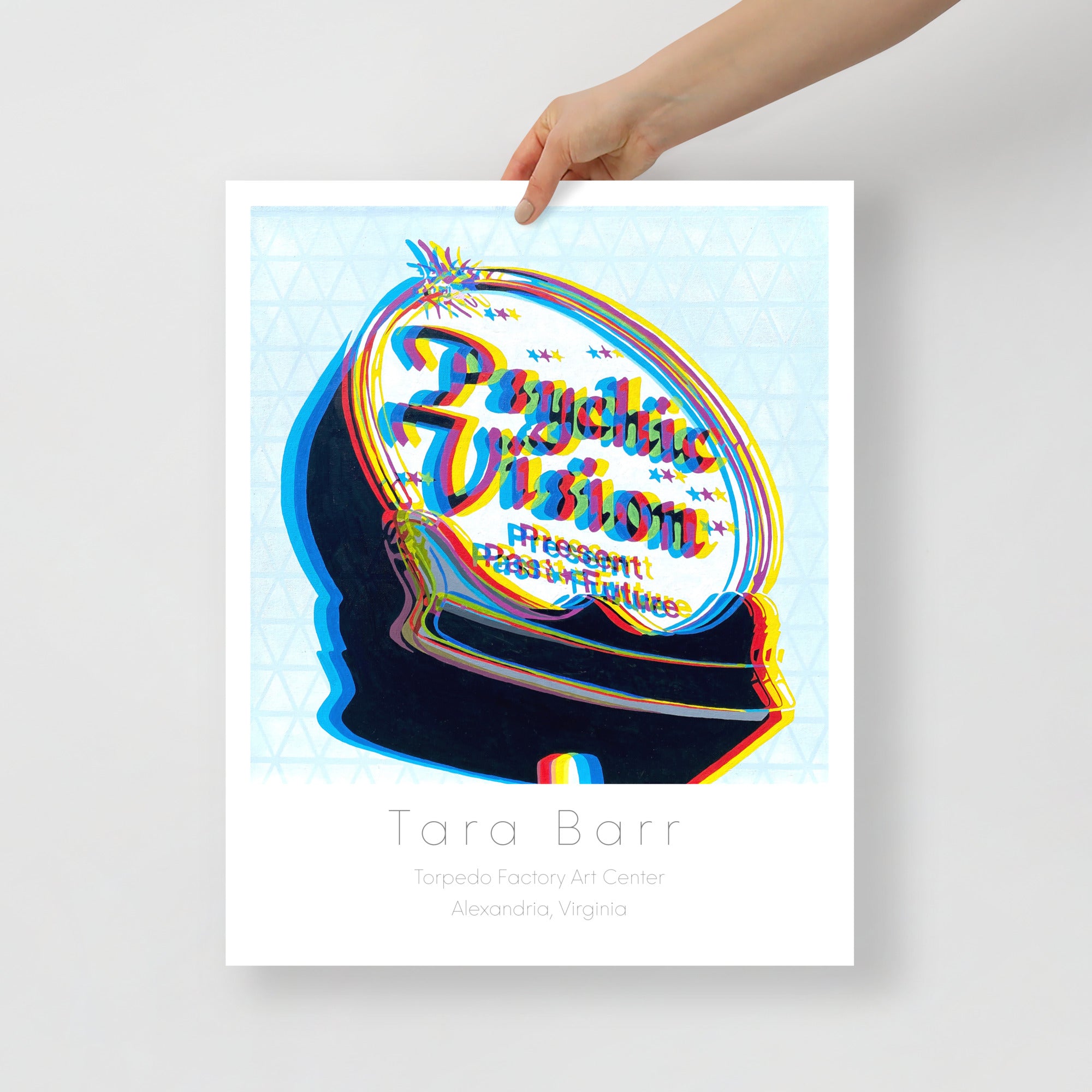 Psychic Vision Print on Paper with Information Block