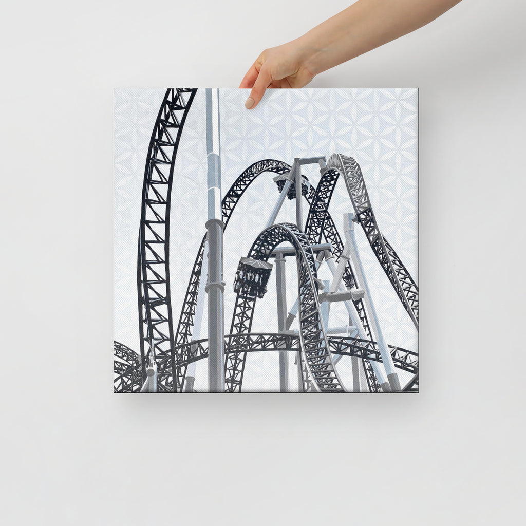 Rollercoaster Print on Canvas