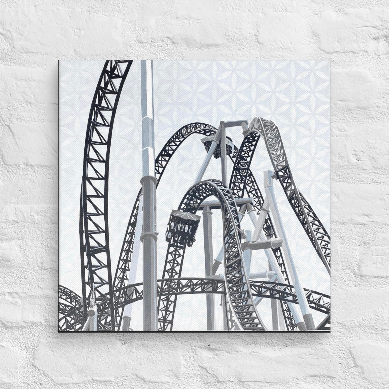 Rollercoaster Print on Canvas