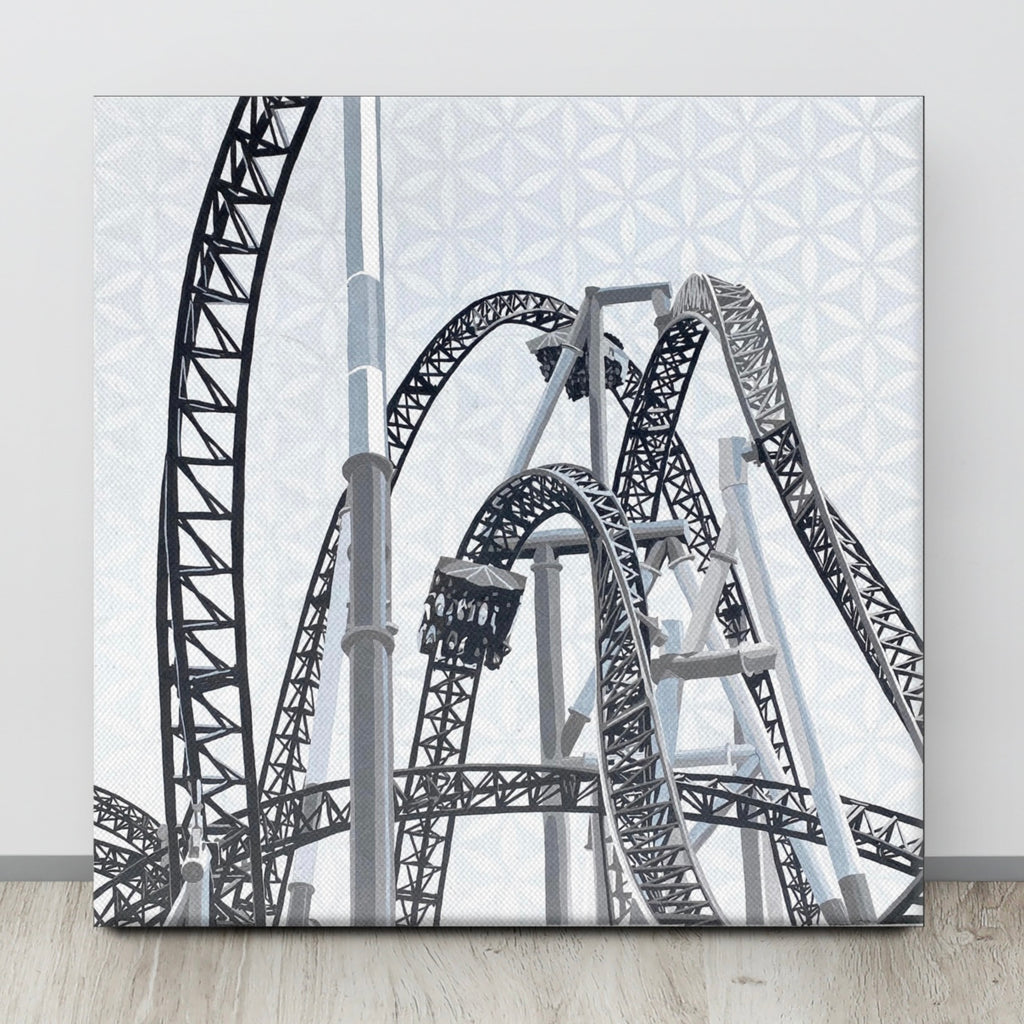 Rollercoaster Print on Canvas