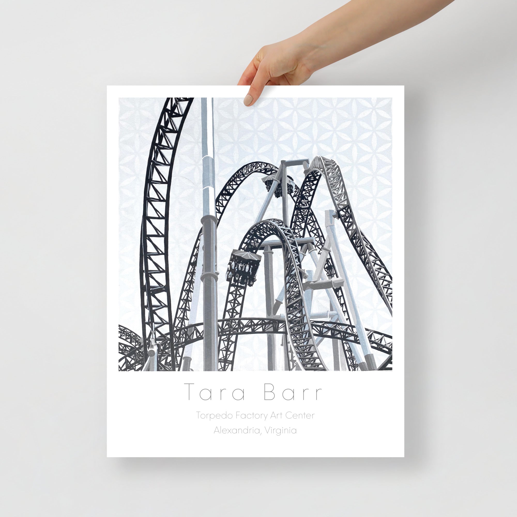 Rollercoaster Print on Paper with Information Block