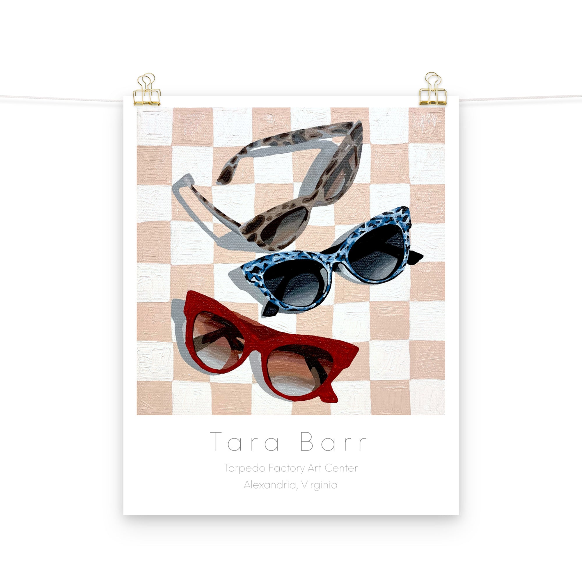 Shades Print on Paper with Information Block
