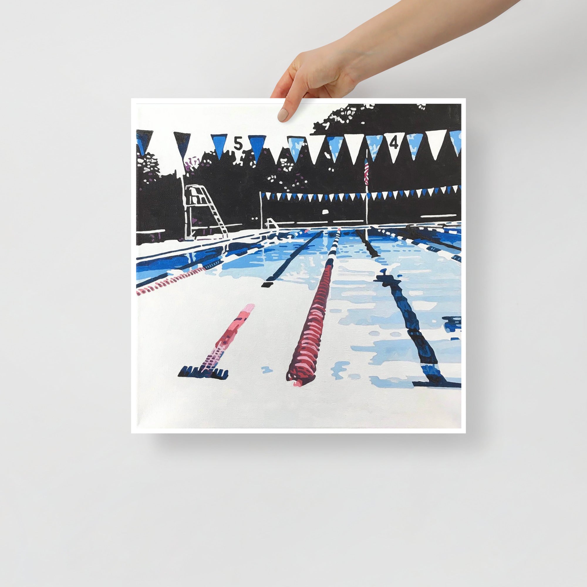 Swim Meet Print on Paper