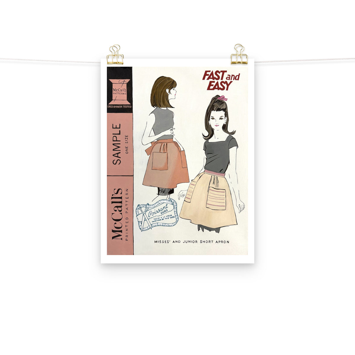 McCalls Aprons Art Print on Paper