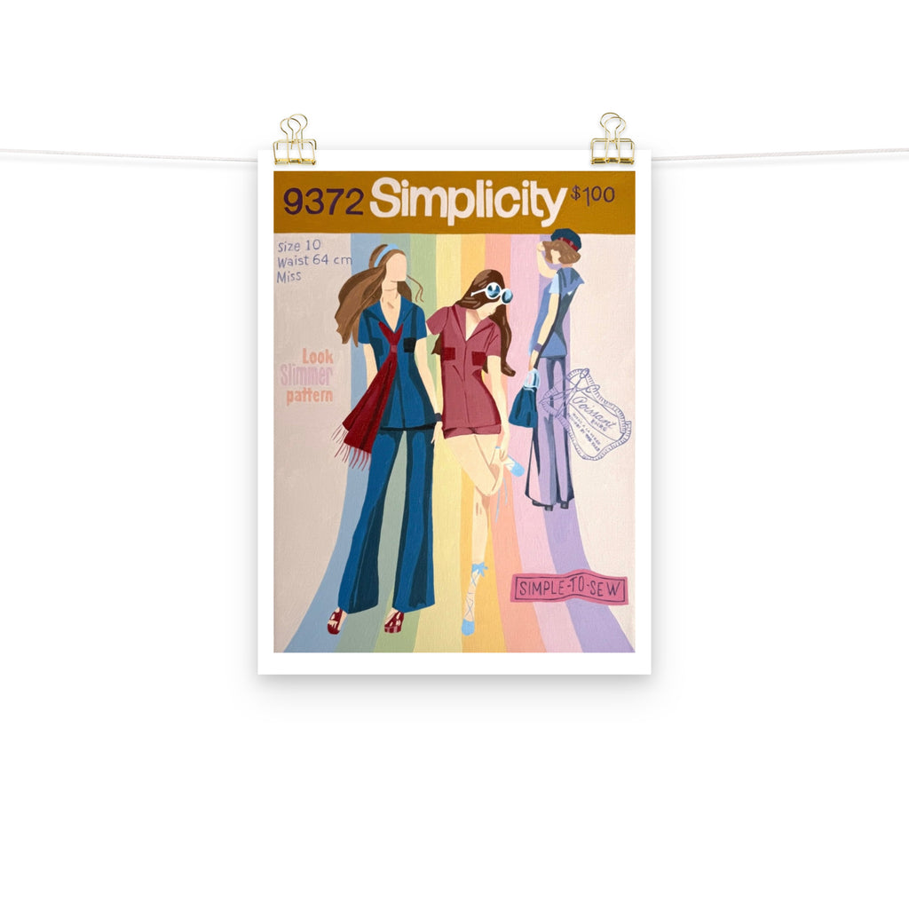 Simplicity Pattern Art Print on Paper