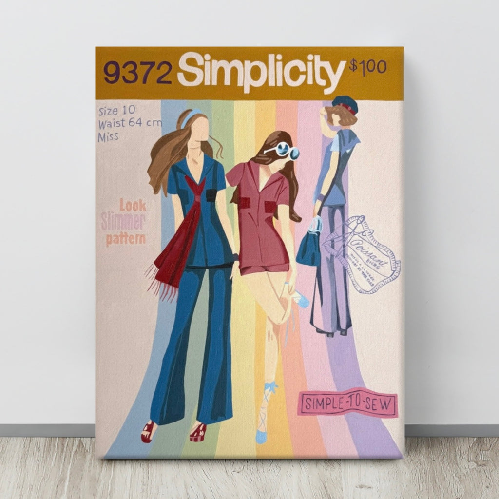 Simplicity Pattern Art Print on Canvas