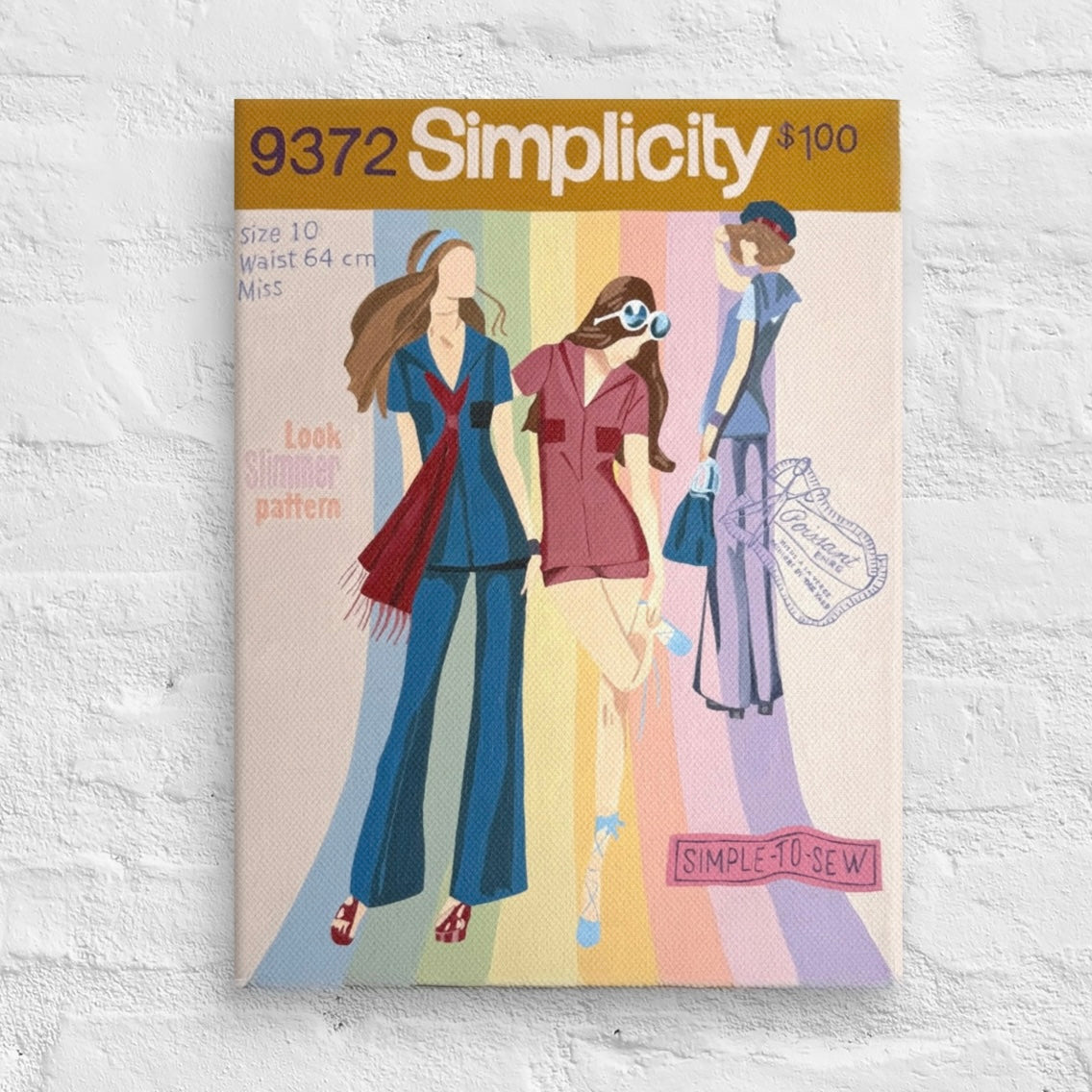 Simplicity Pattern Art Print on Canvas