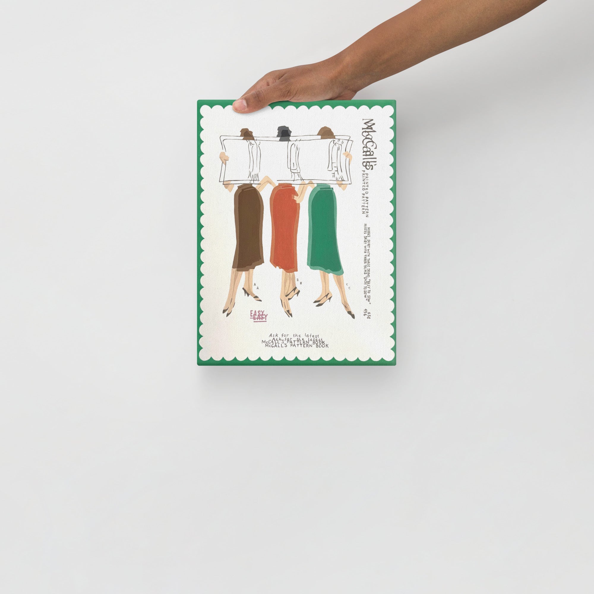 McCalls Skirts Art Print on Canvas