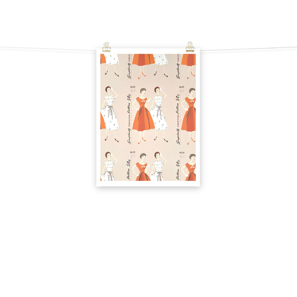 Simplicity Pattern Art Print on Paper