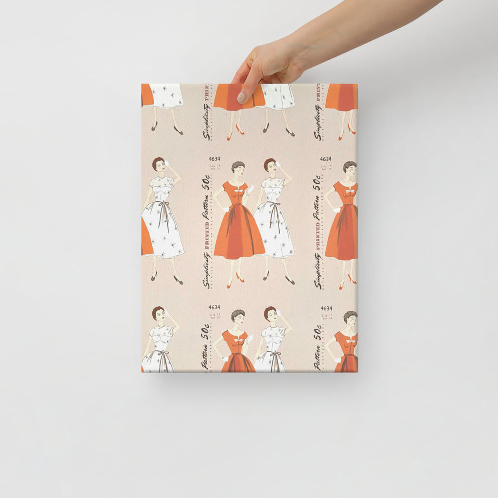 Simplicity Pattern Art Print on Canvas