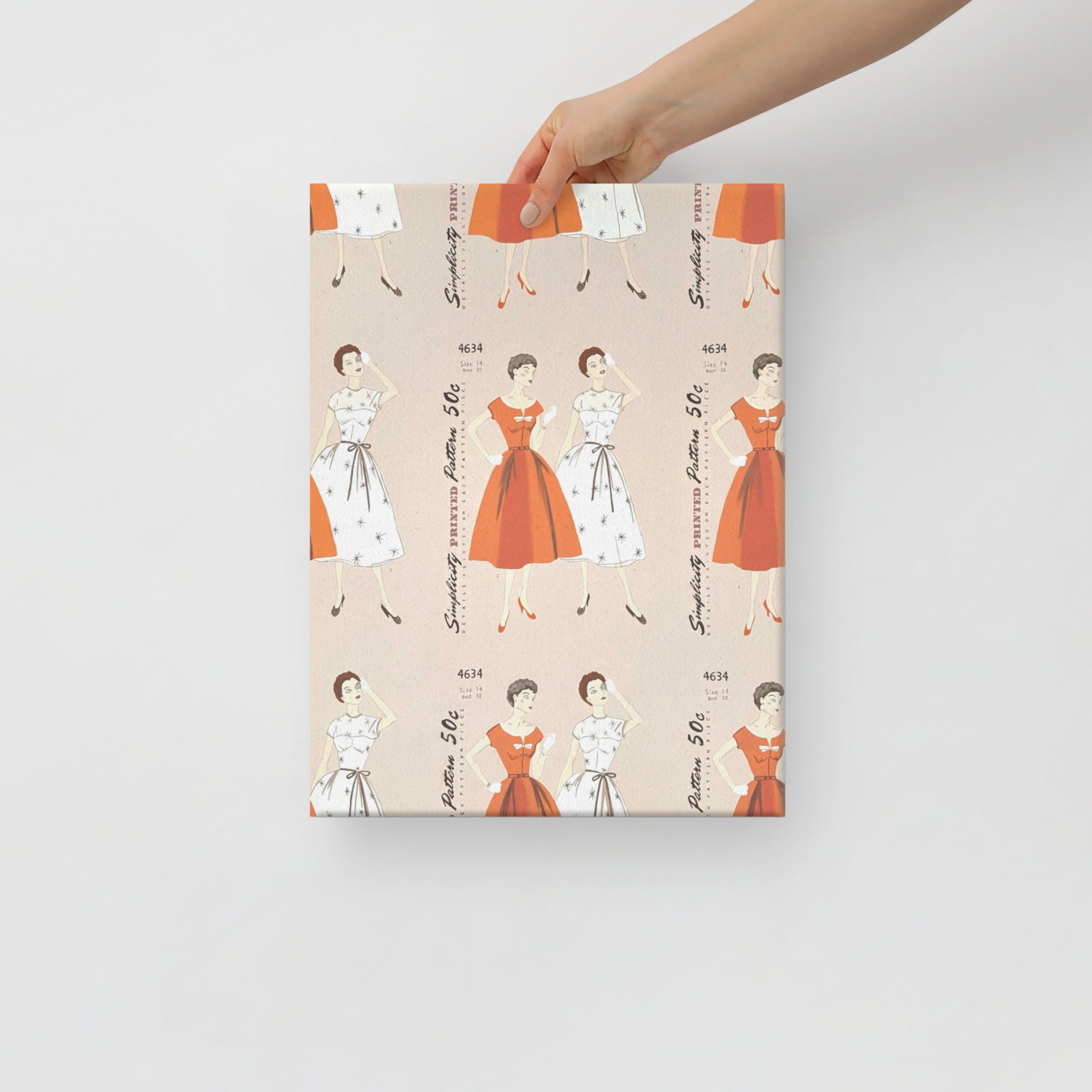 Simplicity Pattern Art Print on Canvas