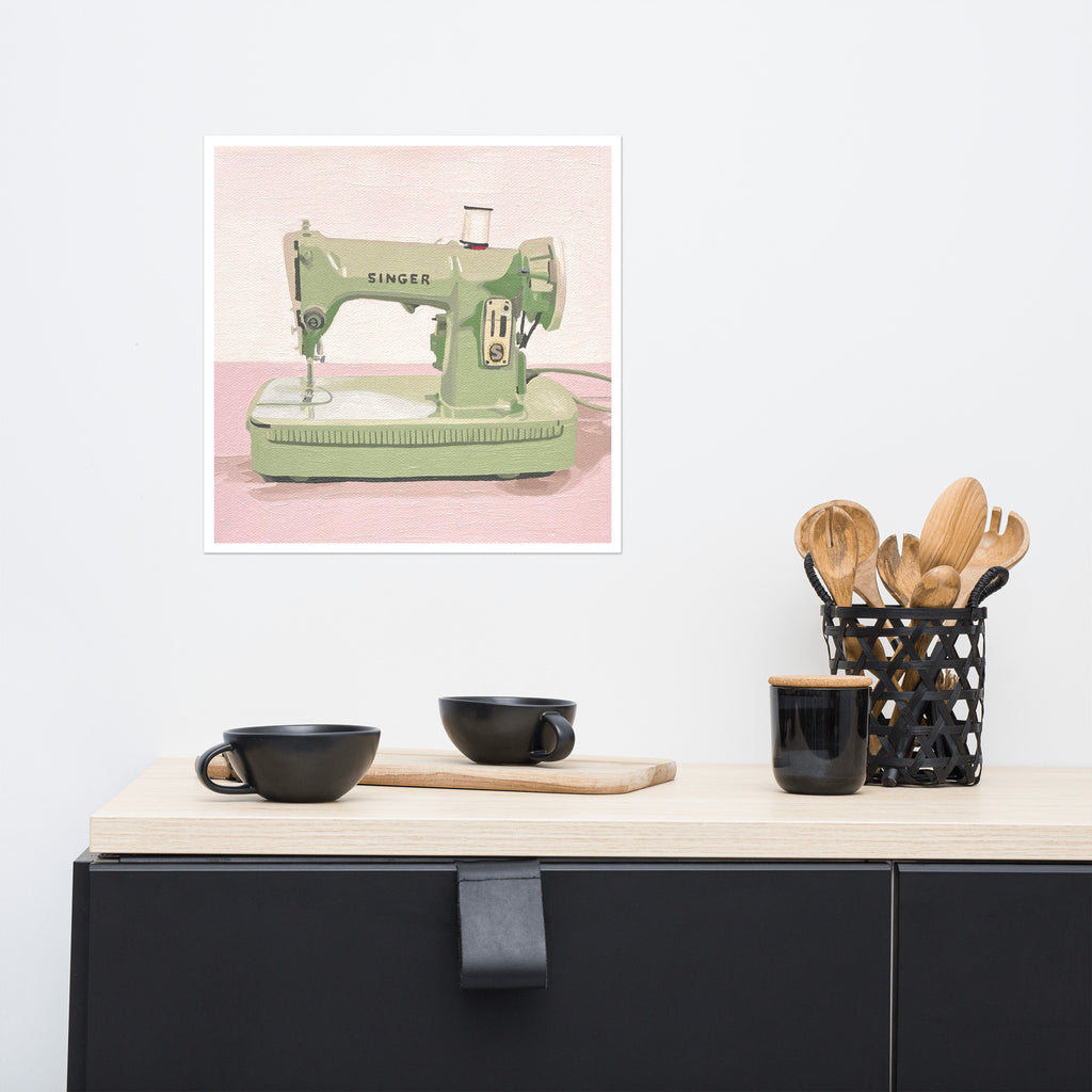 Singer Sewing Machine Print on Paper