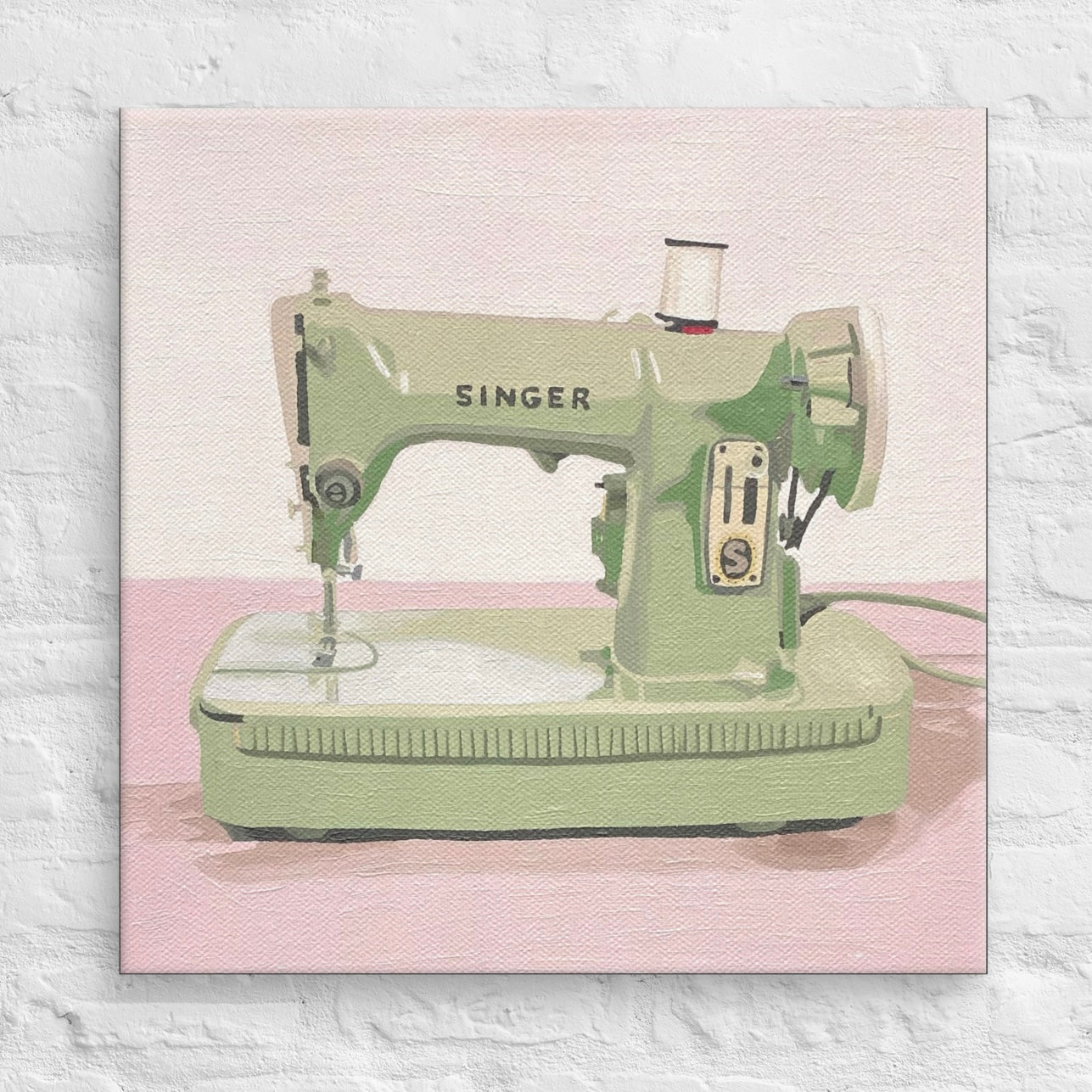 Singer Sewing Machine Print on Canvas