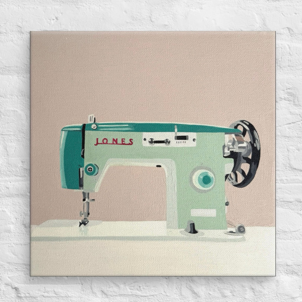 Jones Sewing Machine Print on Canvas
