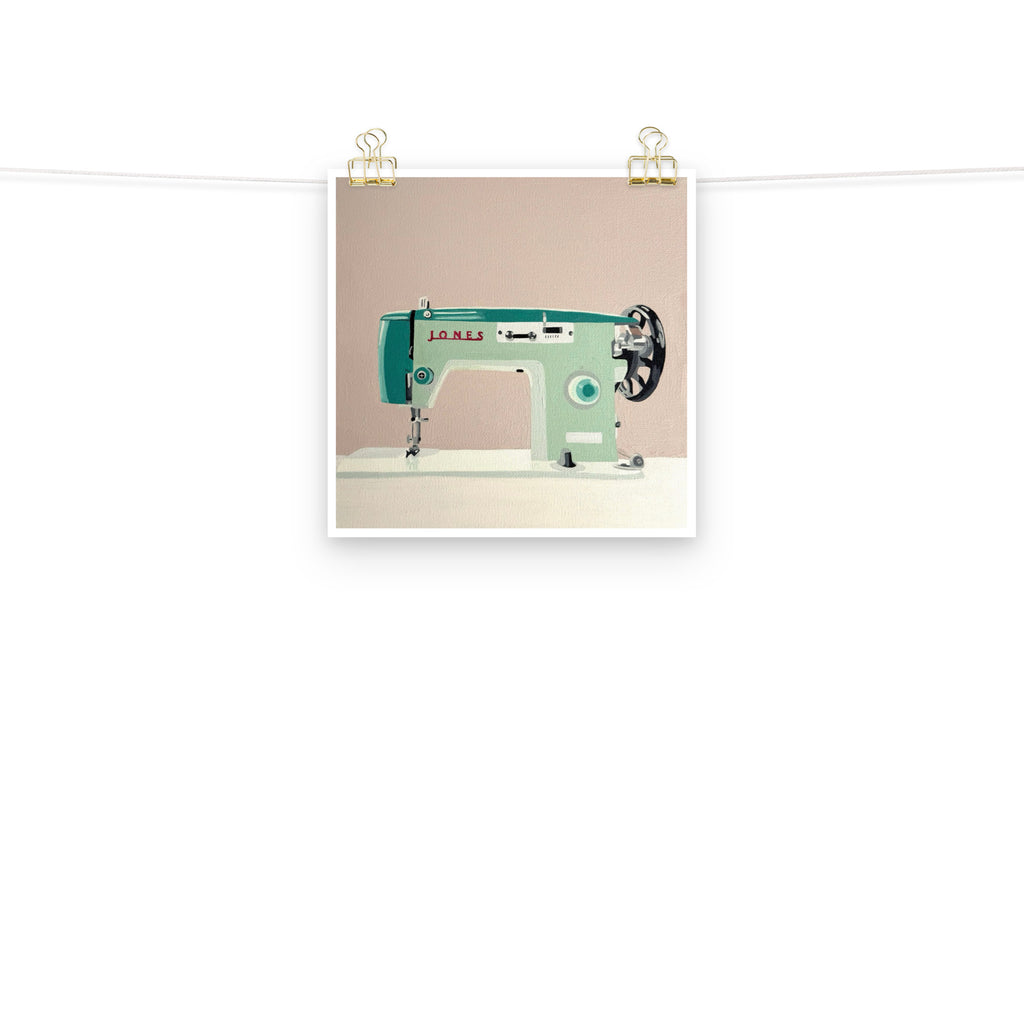 Jones Sewing Machine Print on Paper