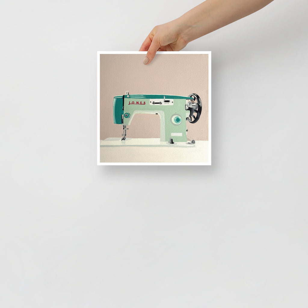Jones Sewing Machine Print on Paper