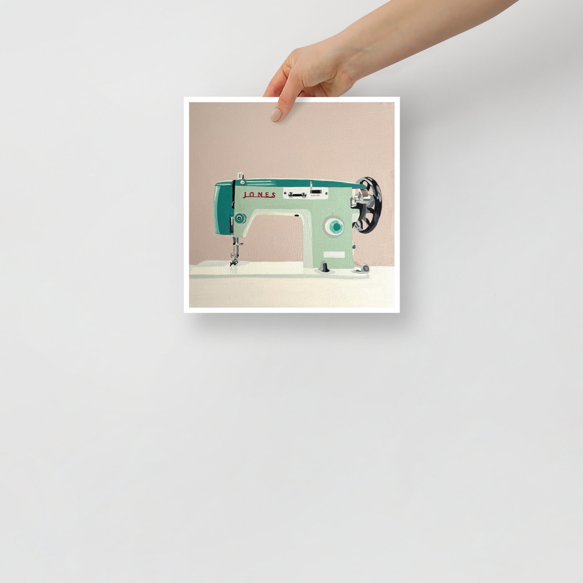 Jones Sewing Machine Print on Paper