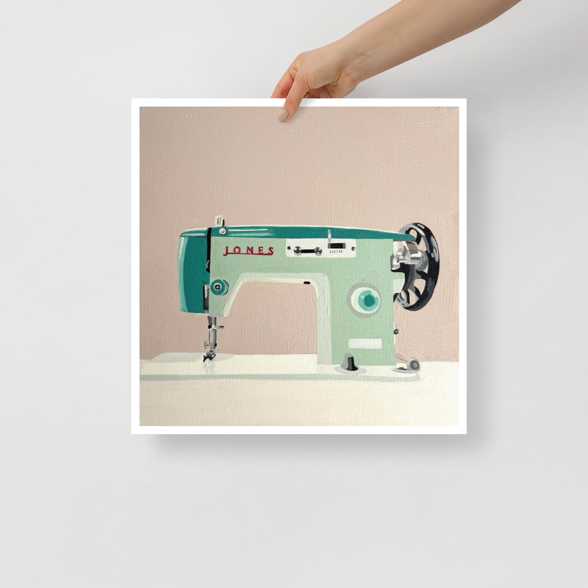 Jones Sewing Machine Print on Paper