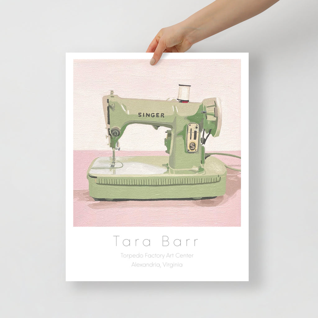 Singer Sewing Machine Print on Paper with Information Block