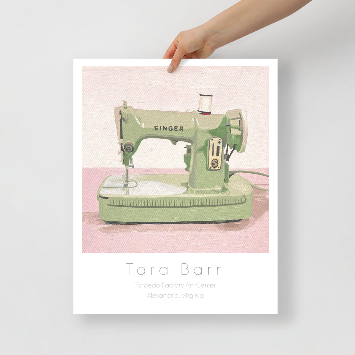 Singer Sewing Machine Print on Paper with Information Block