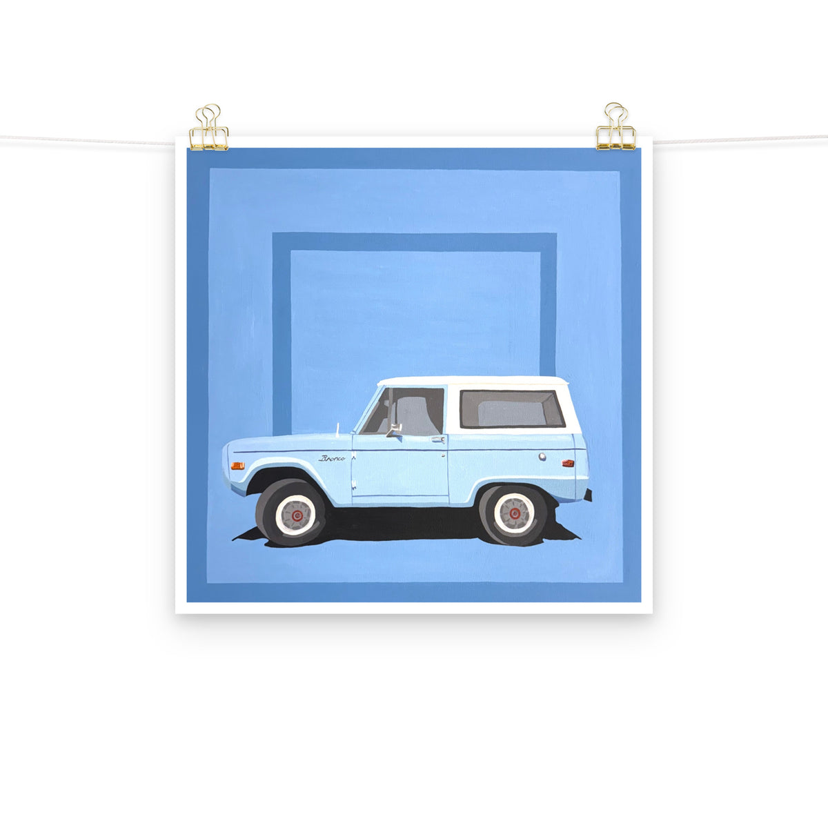Bronco Art Print on Paper
