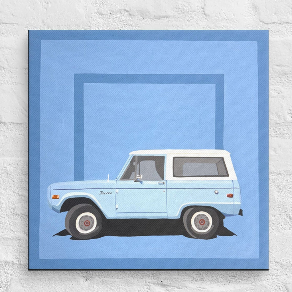 Bronco Art Print on Canvas