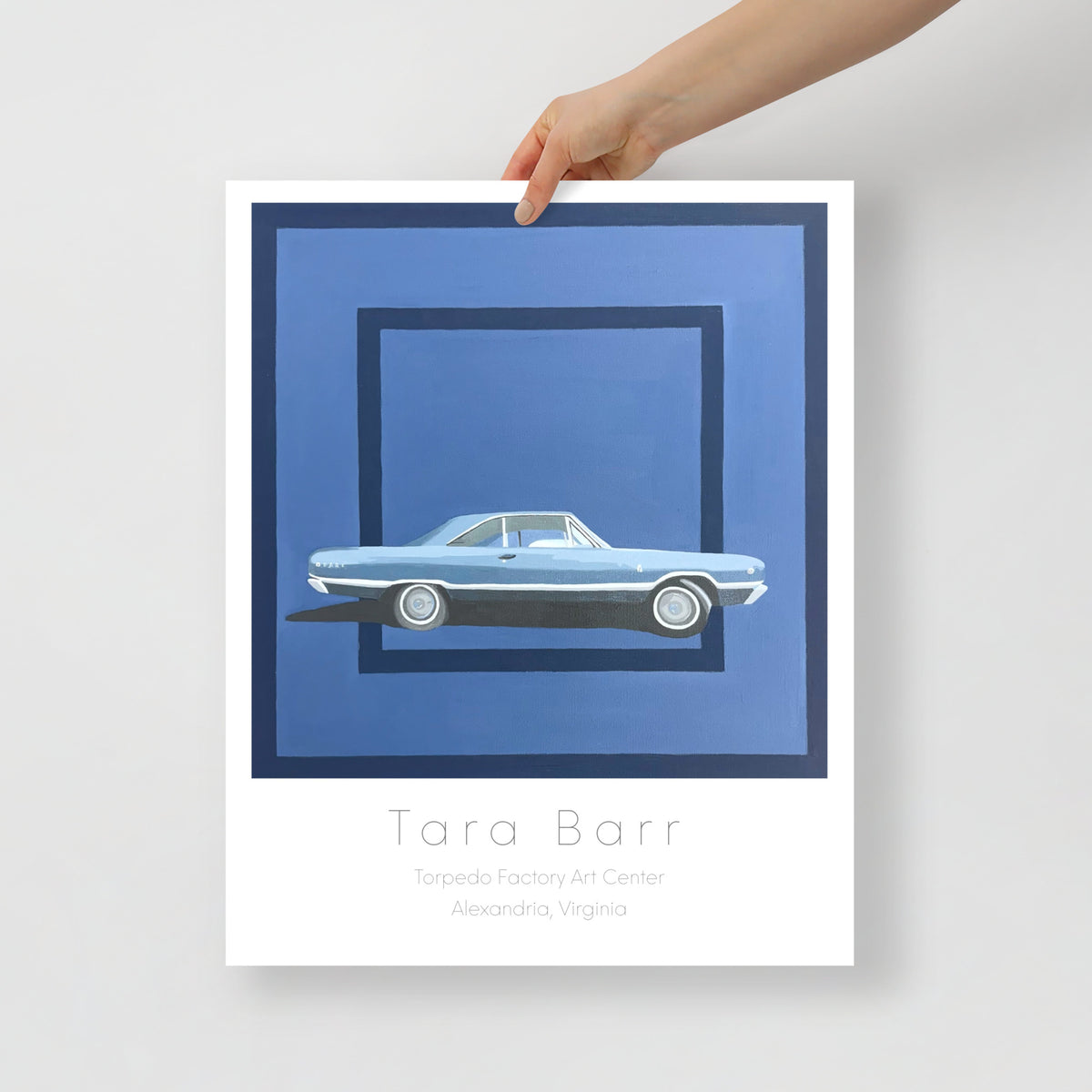 Dart Art Print on Paper with Information Block