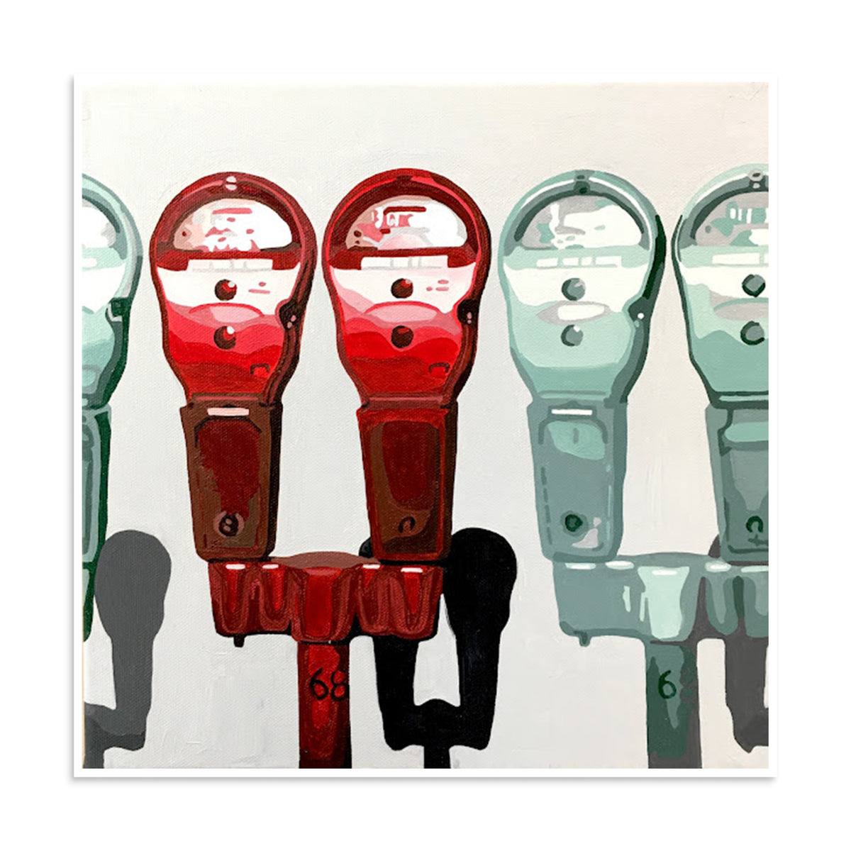 Parking Meter Art Print on Paper